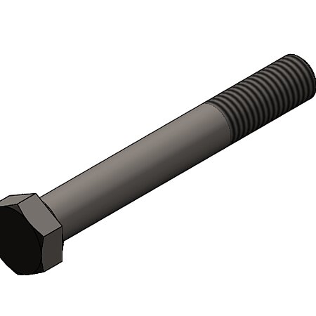 Sechskantschraube ISO 4014 - M24 x 180 x 60 - 8.8